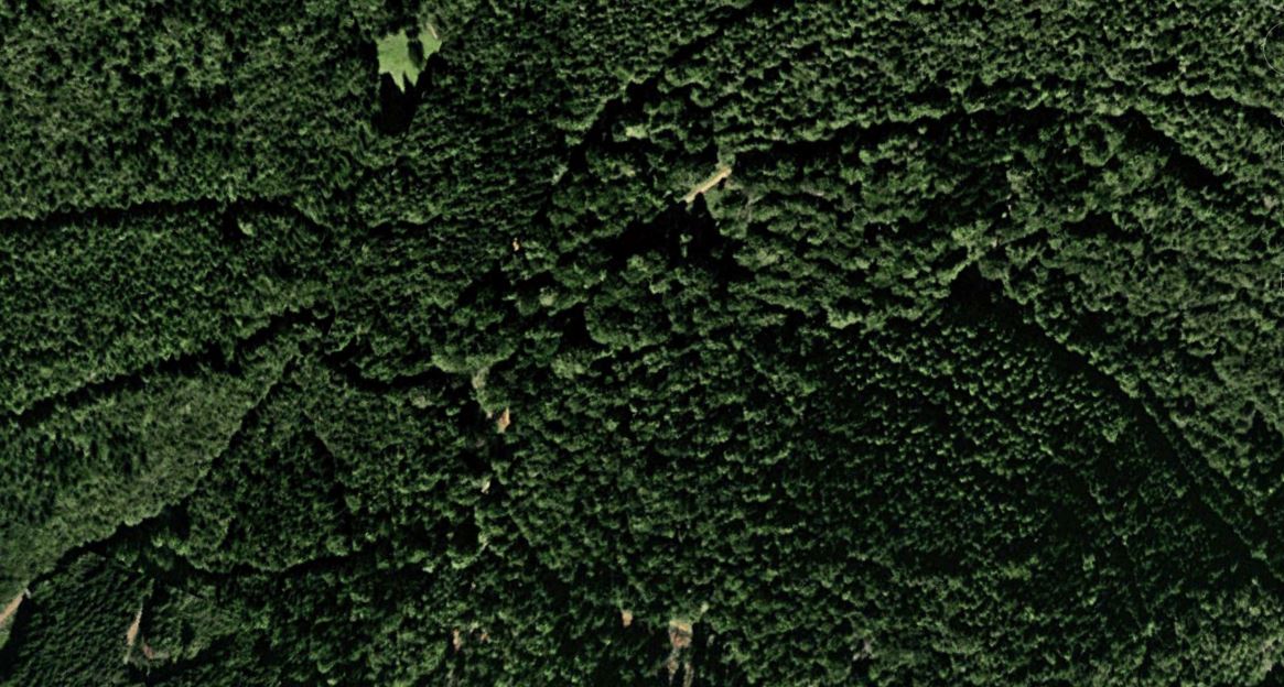 Die gleiche Stelle mehr als 70 Jahre später