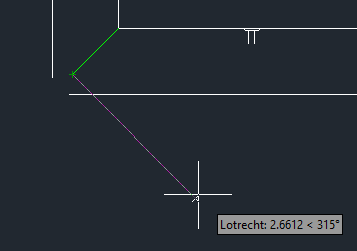 Spurverfolgung orthogonal, auch unter 45 Grad