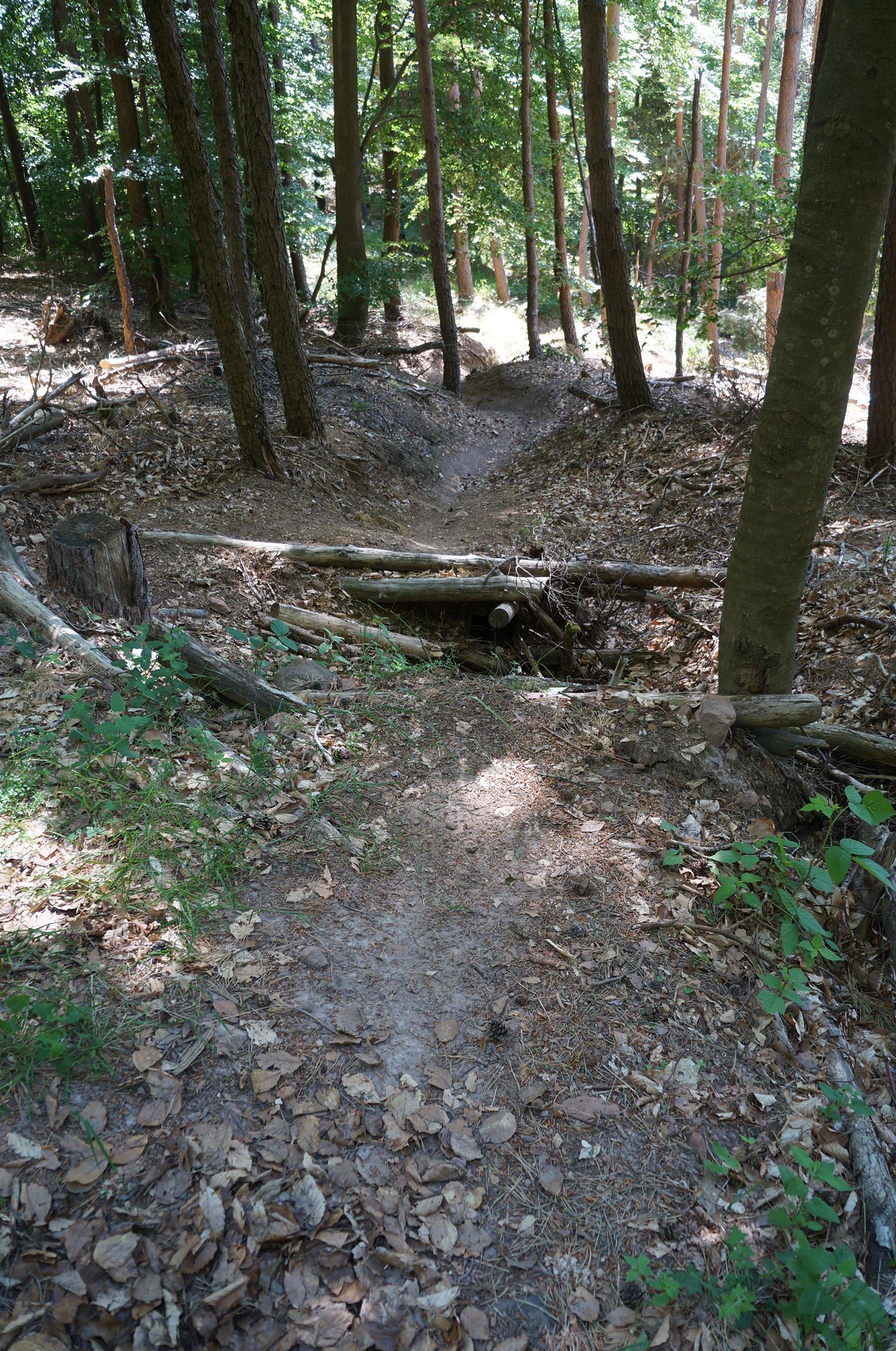 Sprungschanze im Laufgraben Sprungschanze im Laufgraben